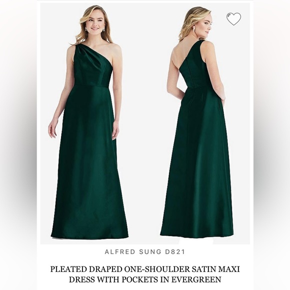 Alfred Sung D821; Size 2; Evergreen - Picture 1 of 1